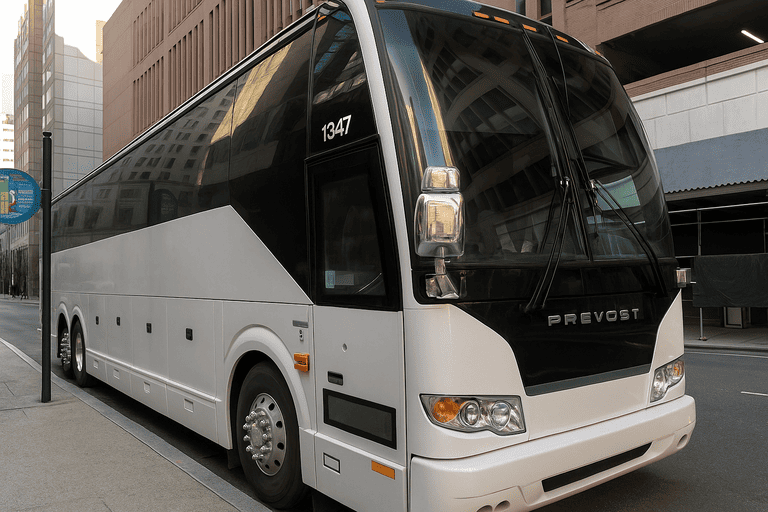 a Charter Bus Rental Johns Creek coach bus